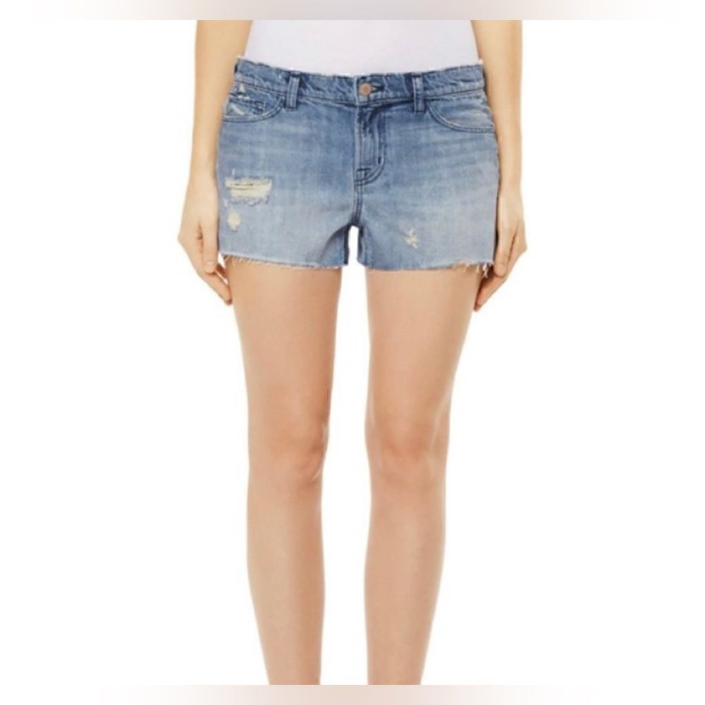 J Brand Cut Off Denim Shorts distressed boyfriend Sz 28 NWT